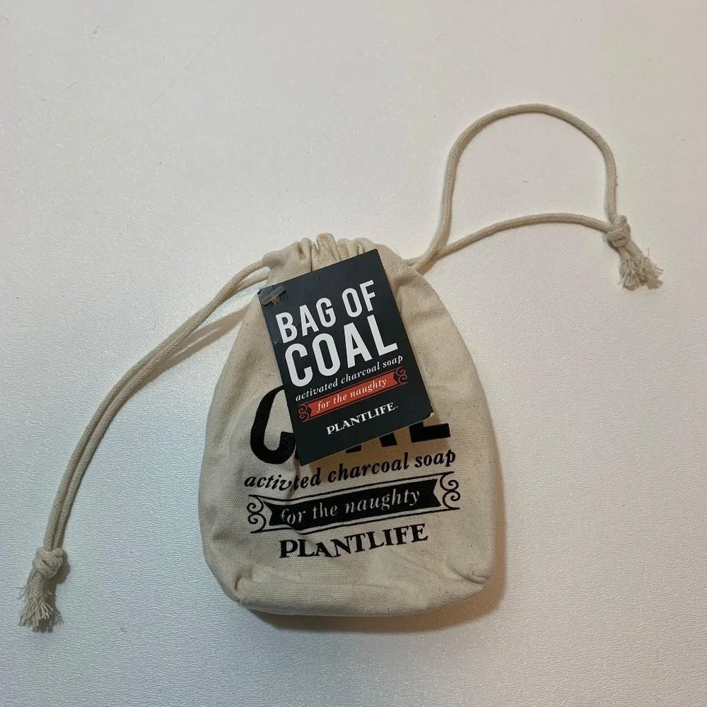Bag of Coal for the Naughty Charcoal Soap‎